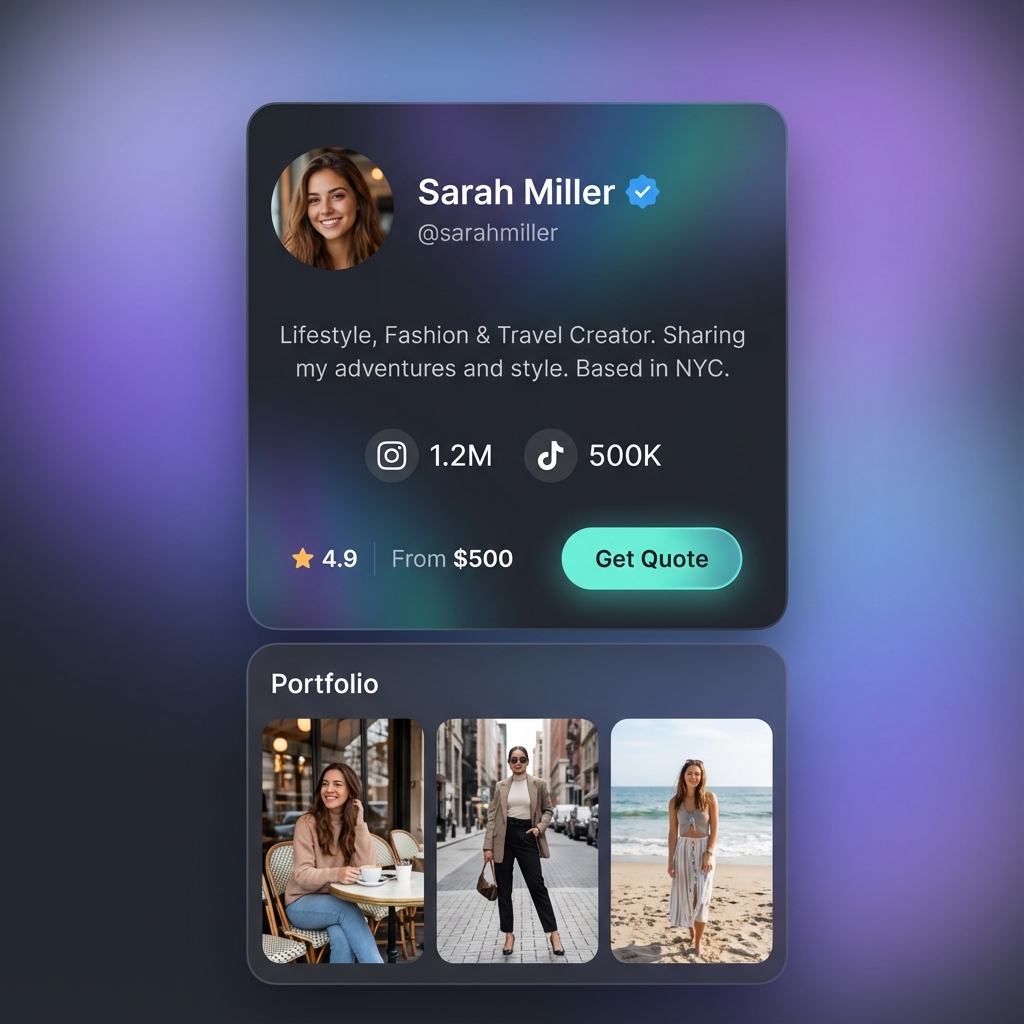 Platforma creator profile preview